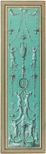 Panel de Arabescos para el Hôtel de Salm, París de Jean Guillaume Moitte
